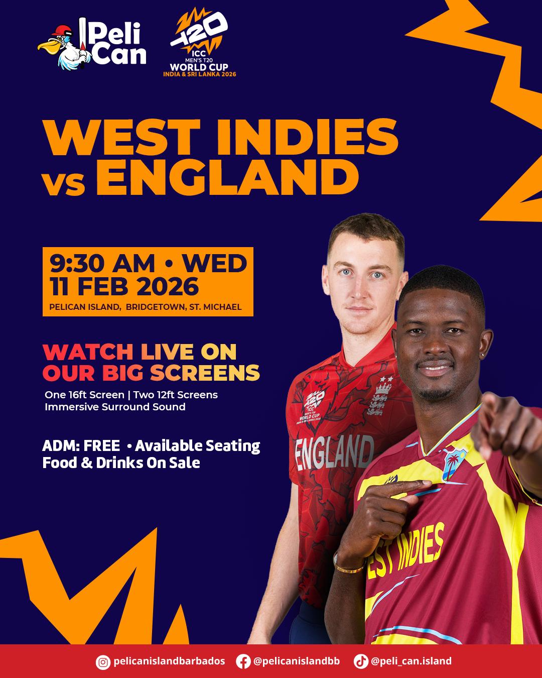 ICC Men's T20 World Cup: West Indies vs England Watch Party