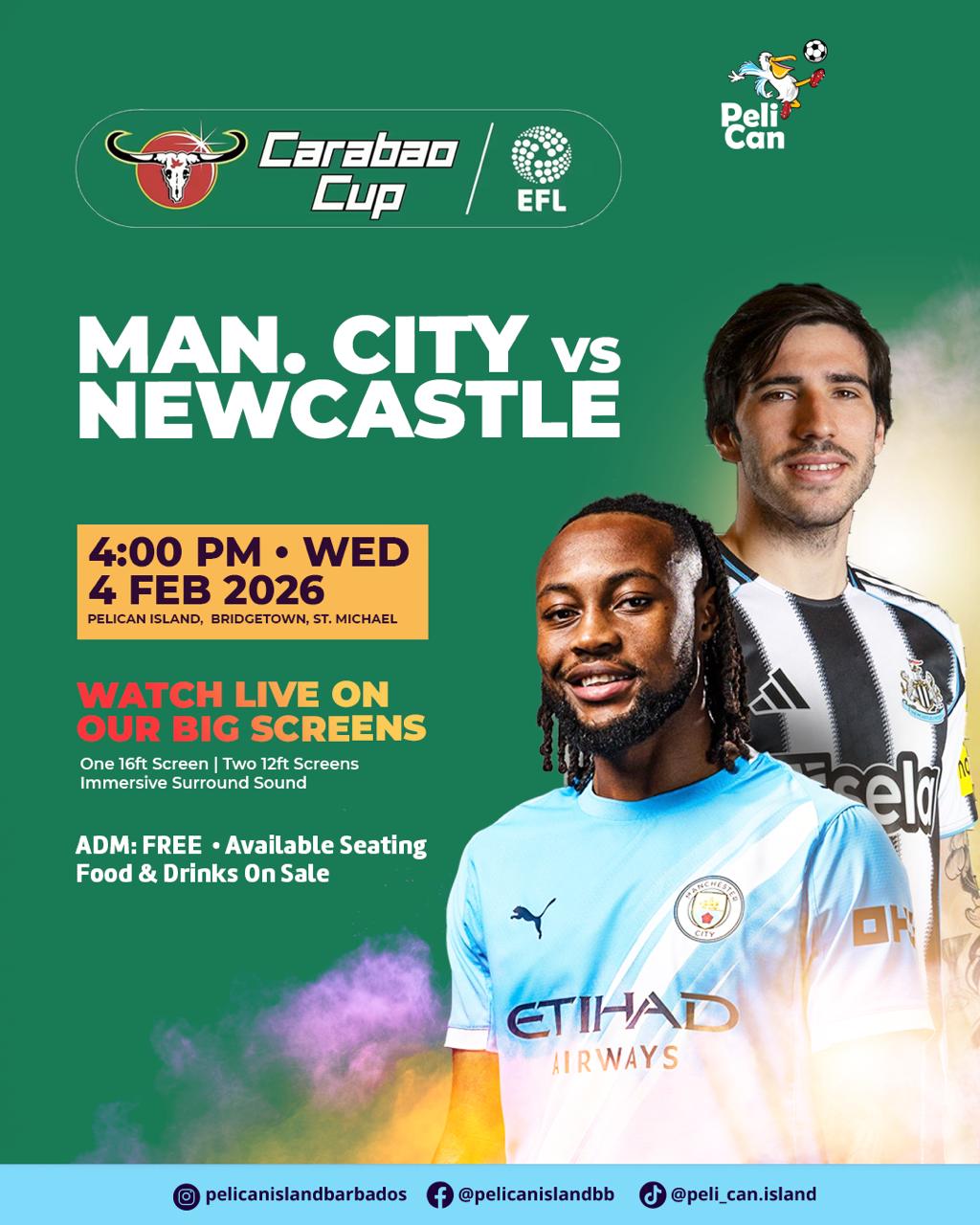 EFL Cup: Manchester City vs NewCastle  Watch Party