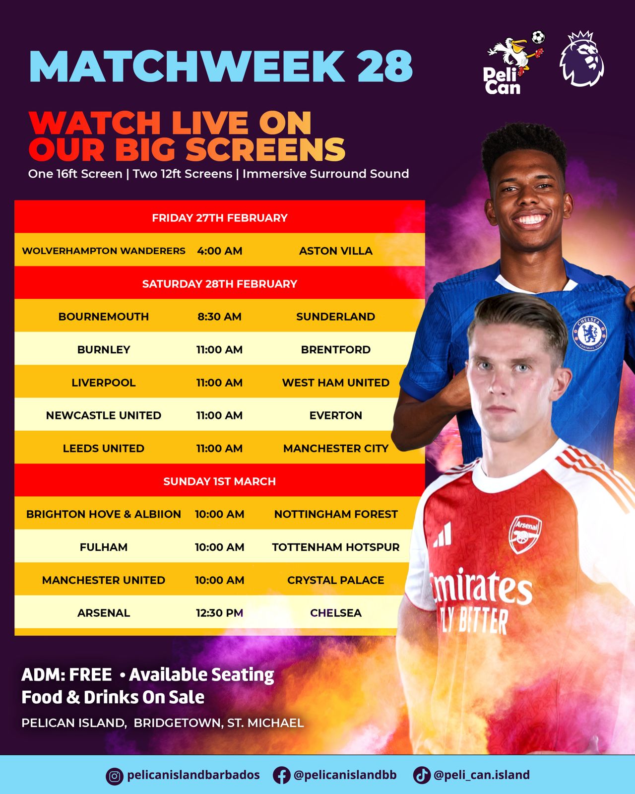 Matchweek 28: Premier League Watch League