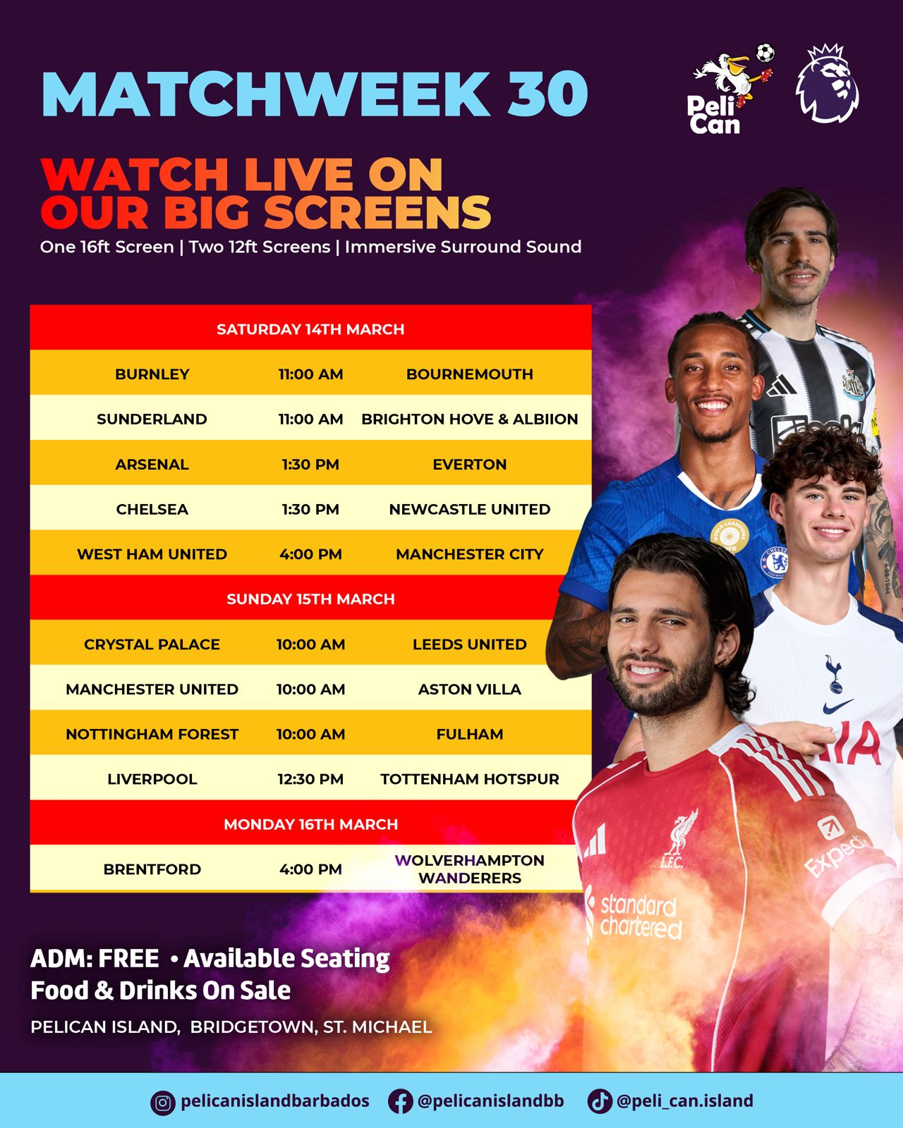 Matchweek 30: Premier League Watch Party