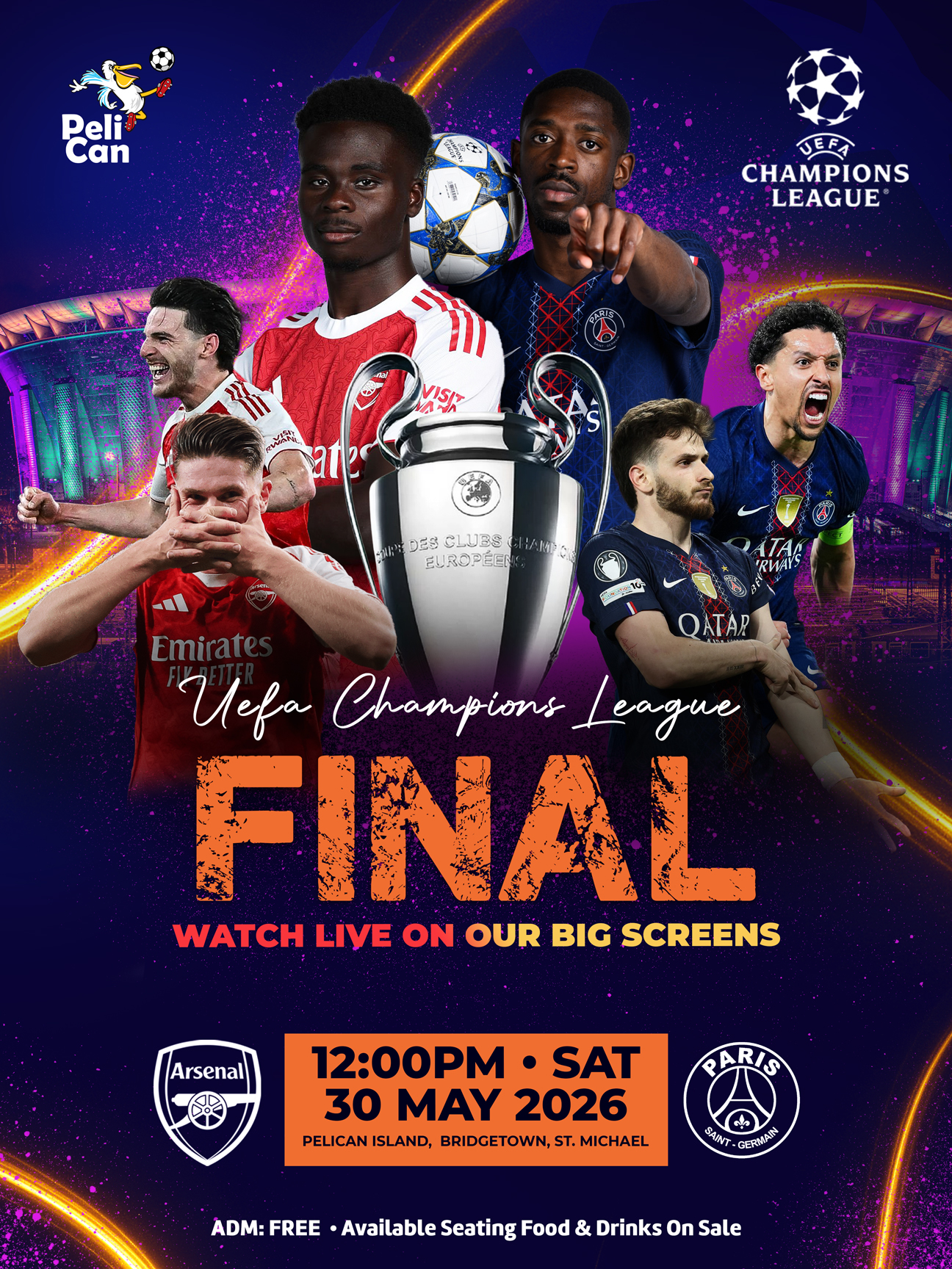 UEFA Champions League Final: PSG Vs  Arsenal