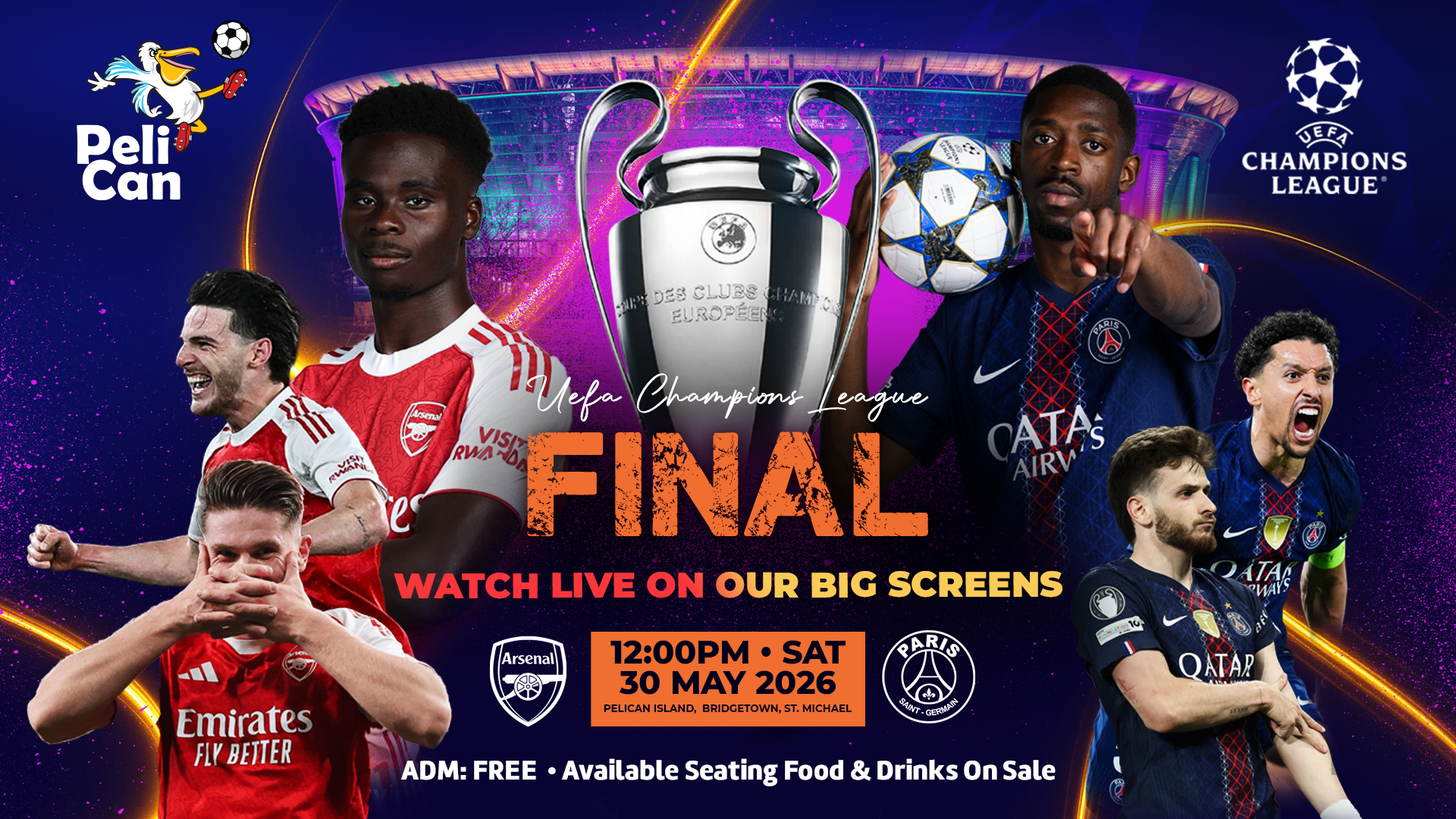 UEFA Champions League Final: PSG Vs  Arsenal