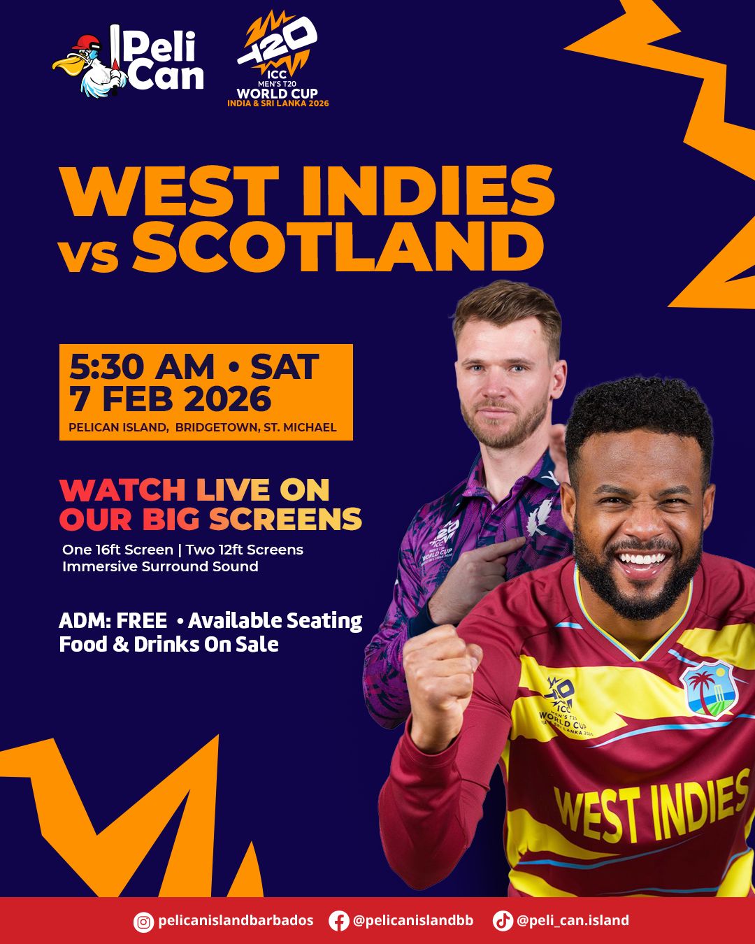 ICC Men's T20 World Cup: West Indies vs Scotland